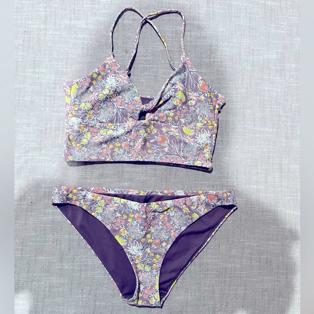 Floral Purple Bikini Size Small